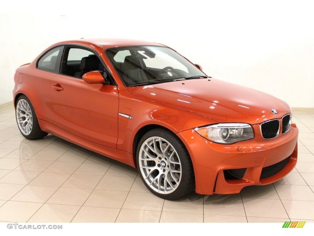 2011 1 Series M Coupe - Valencia Orange Metallic / Black photo #1