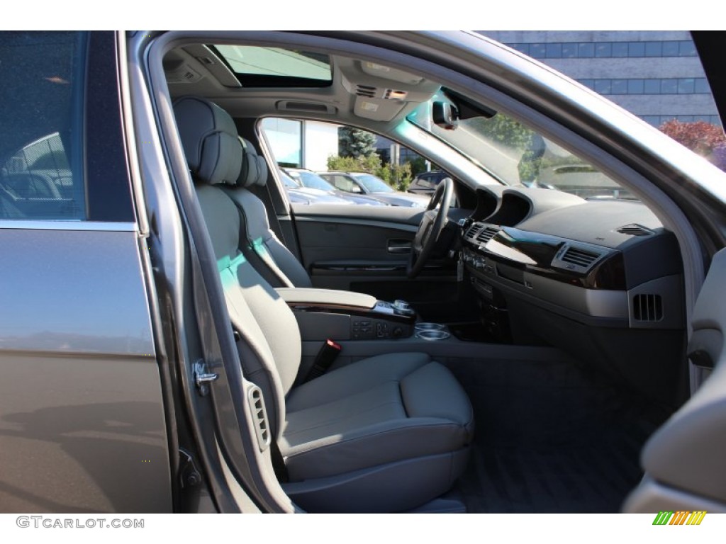 2008 7 Series 750Li Sedan - Sterling Grey Metallic / Flannel Grey photo #27
