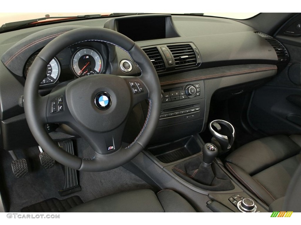 2011 BMW 1 Series M Coupe Black Dashboard Photo #55470394