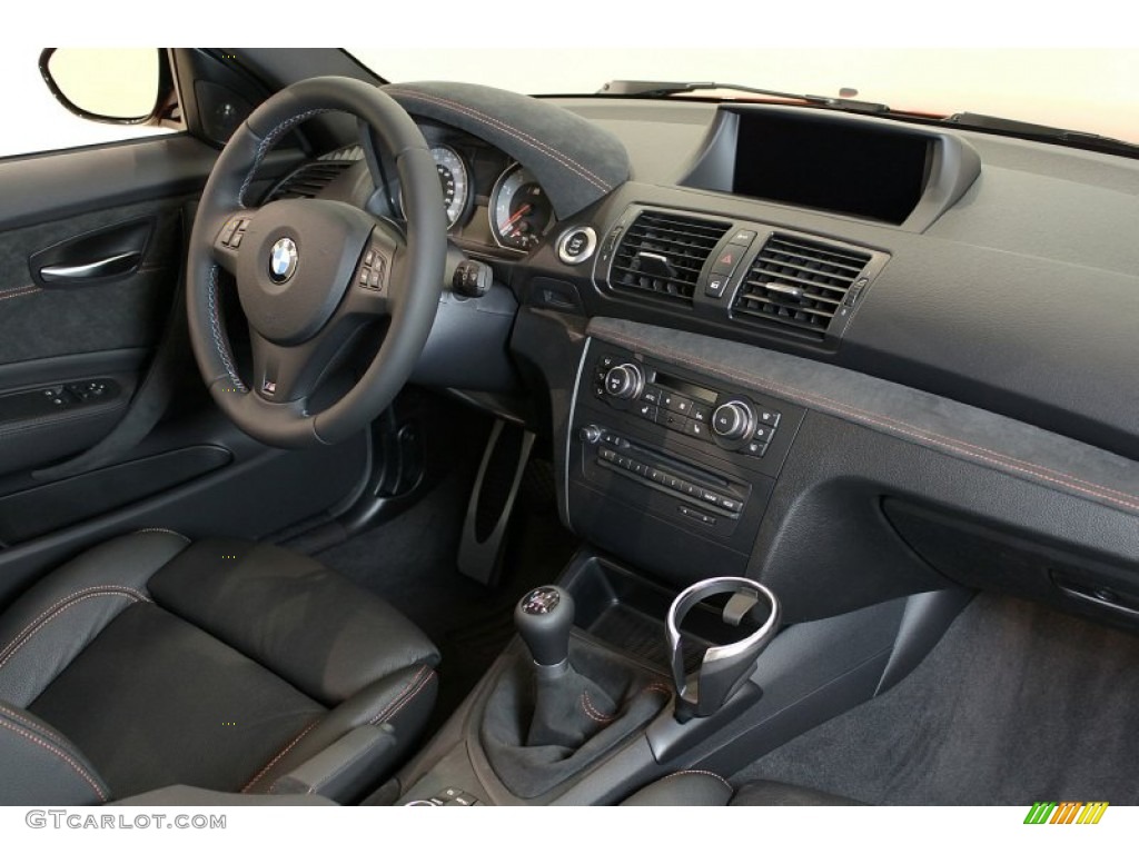 2011 BMW 1 Series M Coupe Black Dashboard Photo #55470554