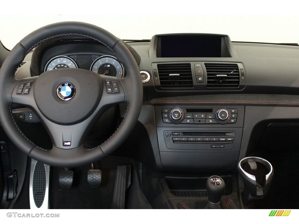 2011 BMW 1 Series M Coupe Black Dashboard Photo #55470587
