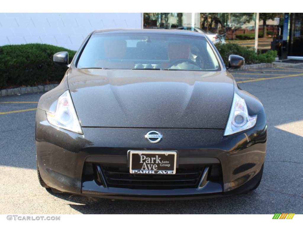 2010 370Z Sport Touring Coupe - Magnetic Black / Persimmon Leather photo #2