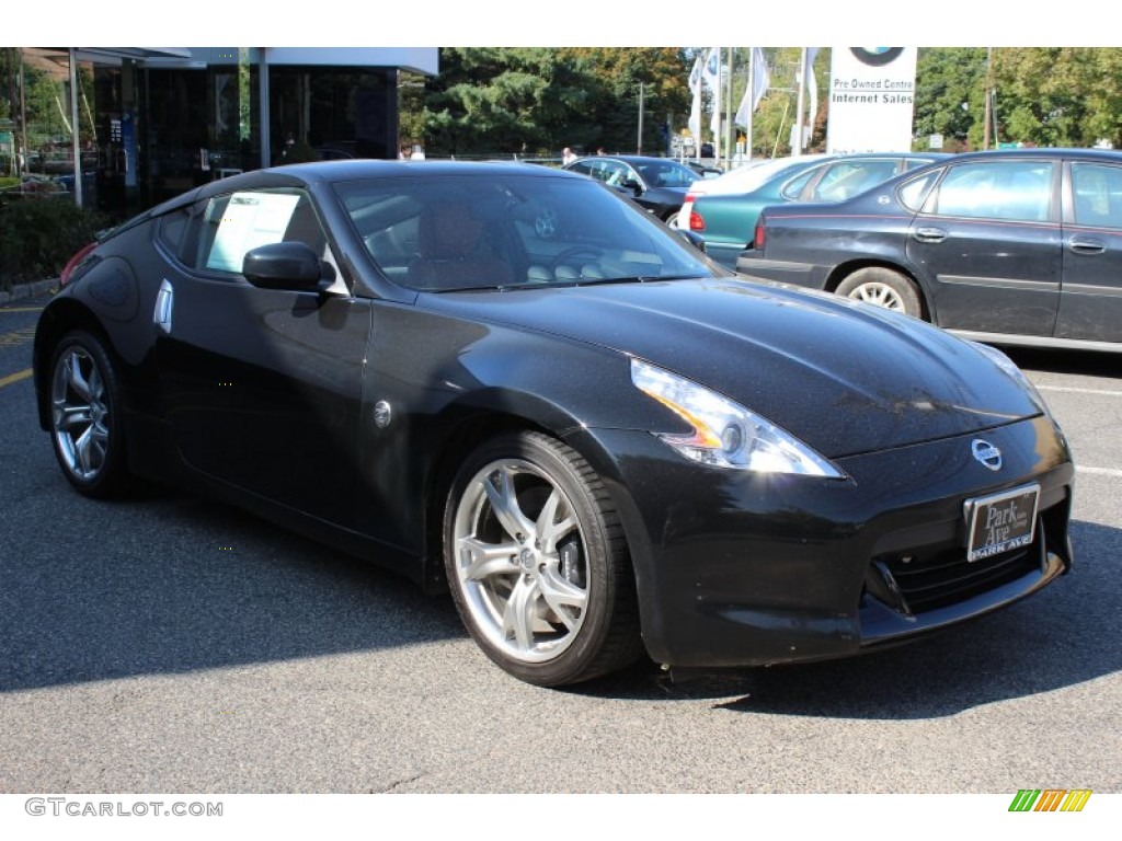 2010 370Z Sport Touring Coupe - Magnetic Black / Persimmon Leather photo #3