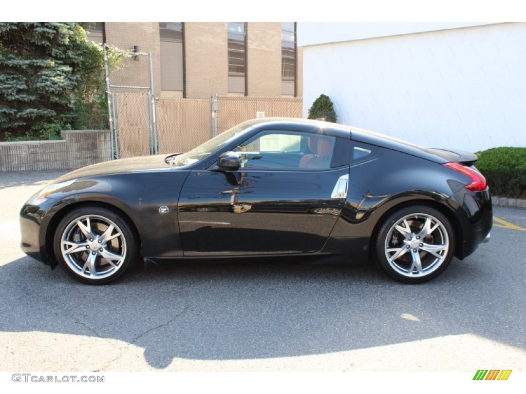 2010 370Z Sport Touring Coupe - Magnetic Black / Persimmon Leather photo #8