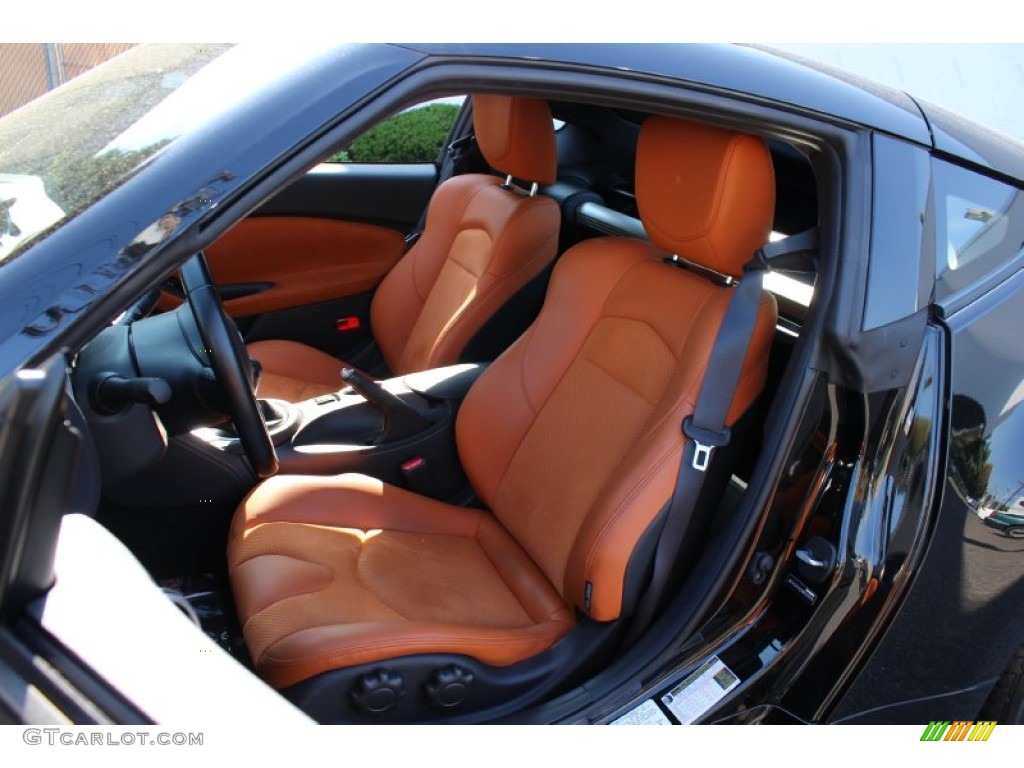 2010 370Z Sport Touring Coupe - Magnetic Black / Persimmon Leather photo #13