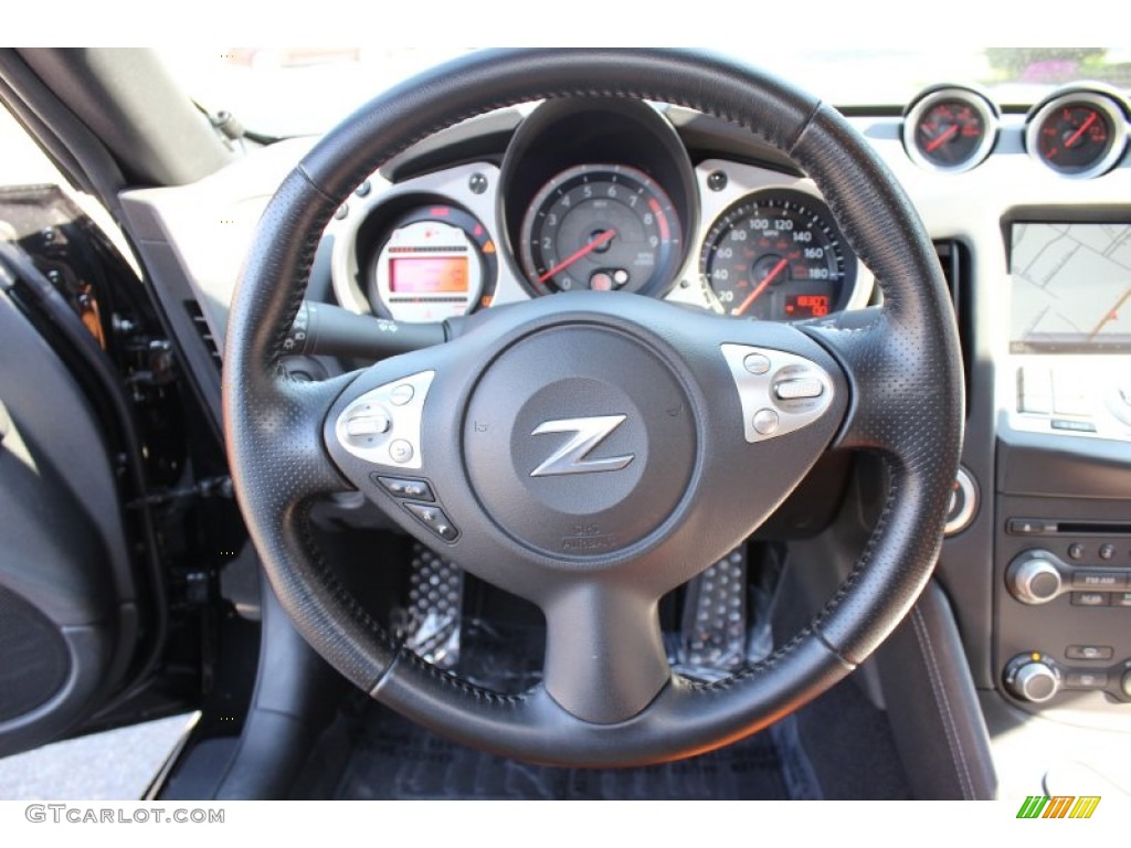 2010 370Z Sport Touring Coupe - Magnetic Black / Persimmon Leather photo #14