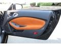 Persimmon Leather 2010 Nissan 370Z Sport Touring Coupe Door Panel