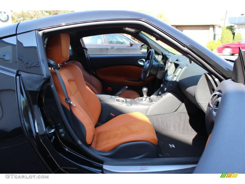 2010 370Z Sport Touring Coupe - Magnetic Black / Persimmon Leather photo #25