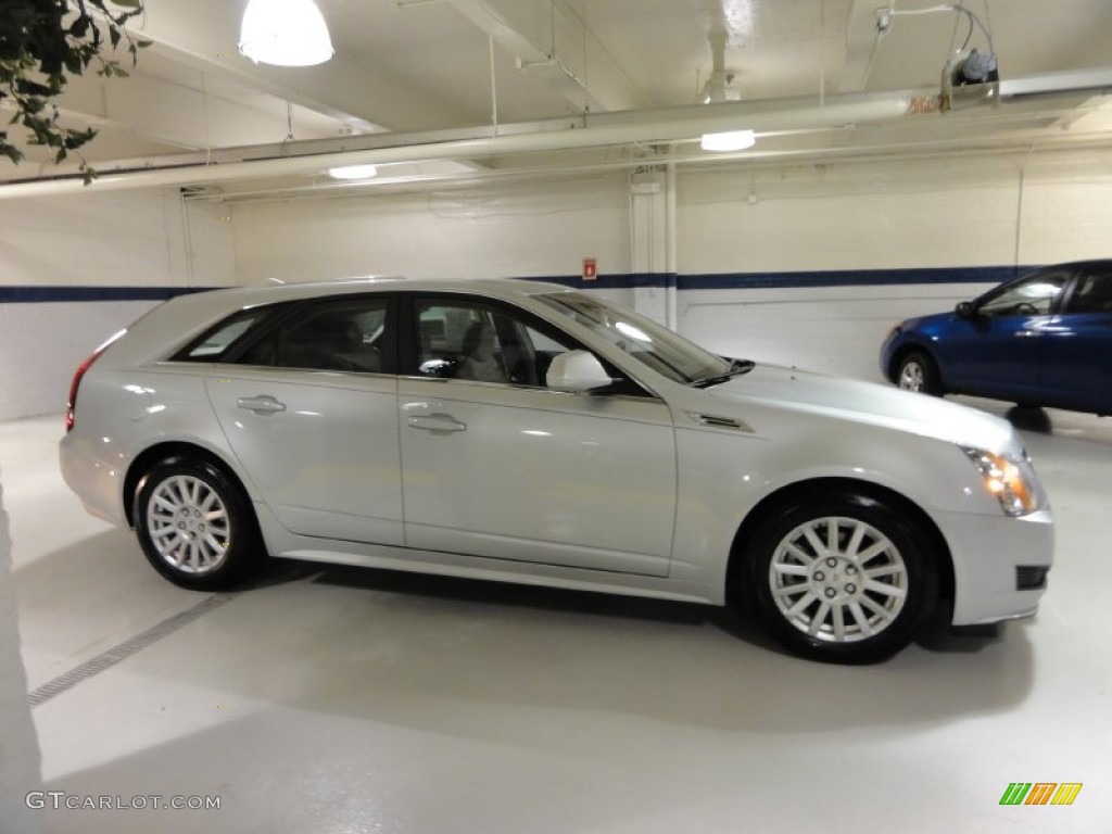 Radiant Silver Metallic 2010 Cadillac CTS 3.0 Sport Wagon Exterior Photo #55472294