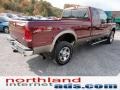 2006 Dark Toreador Red Metallic Ford F350 Super Duty Lariat SuperCab 4x4  photo #8