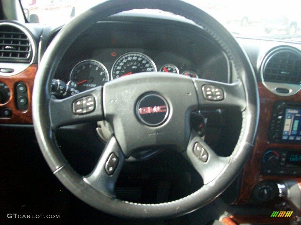 2005 GMC Envoy XL SLT 4x4 Ebony Steering Wheel Photo #55474037