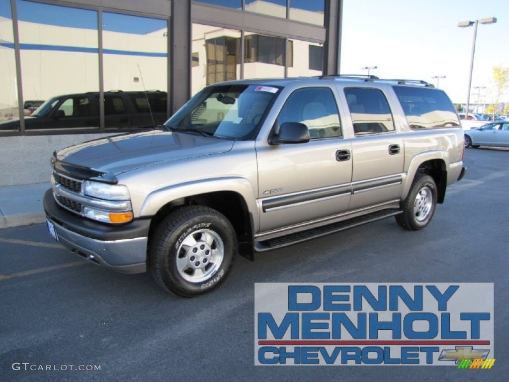 2001 Suburban 1500 LS 4x4 - Light Pewter Metallic / Light Gray/Neutral photo #1