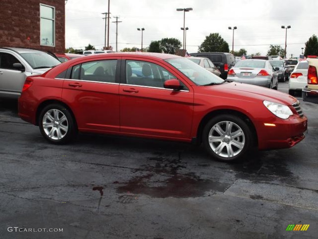 Inferno Red Crystal Pearl 2010 Chrysler Sebring Limited Sedan Exterior Photo #55477586