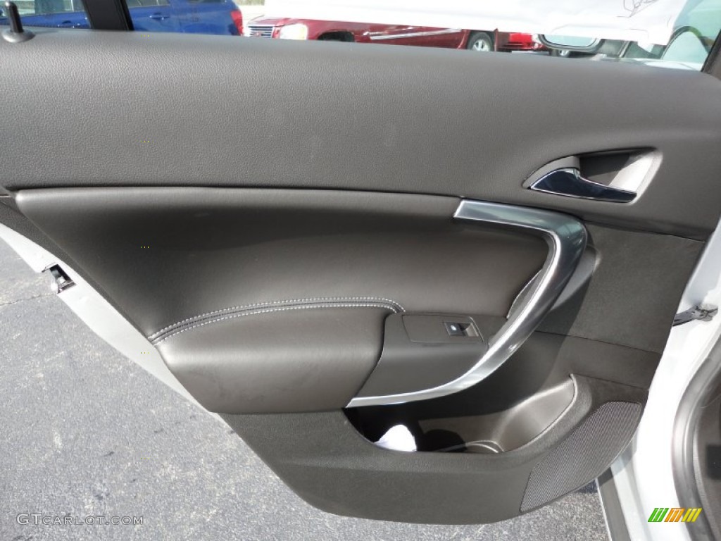2012 Buick Regal Turbo Ebony Door Panel Photo #55479683