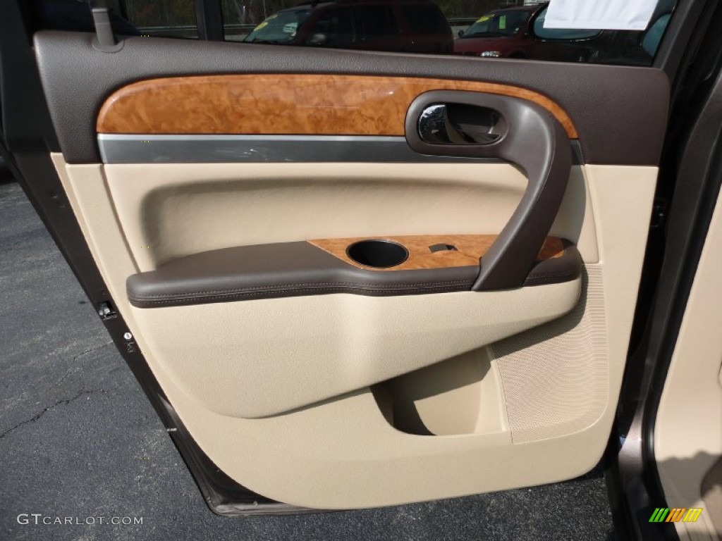 2012 Buick Enclave AWD Cashmere Door Panel Photo #55479881