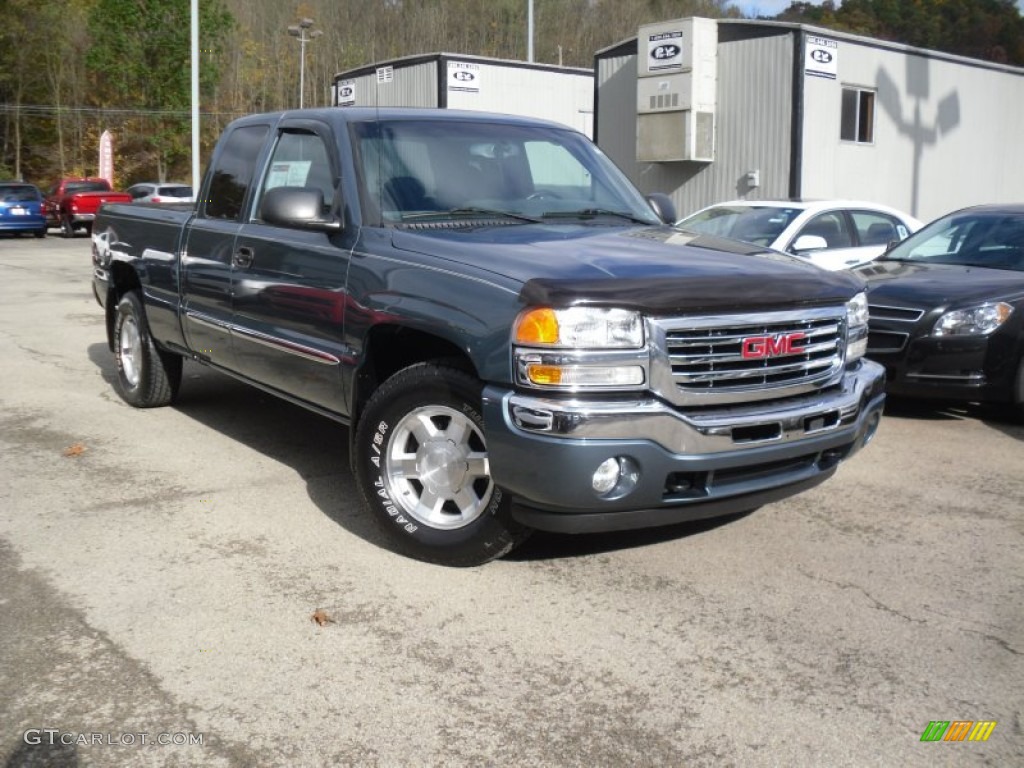 2006 Sierra 1500 Z71 Extended Cab 4x4 - Stealth Gray Metallic / Dark Pewter photo #1