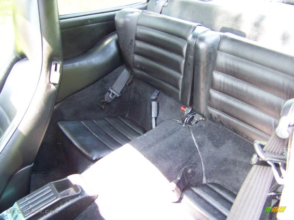 Black Interior 1990 Porsche 911 Carrera 4 Coupe Photo #55482629