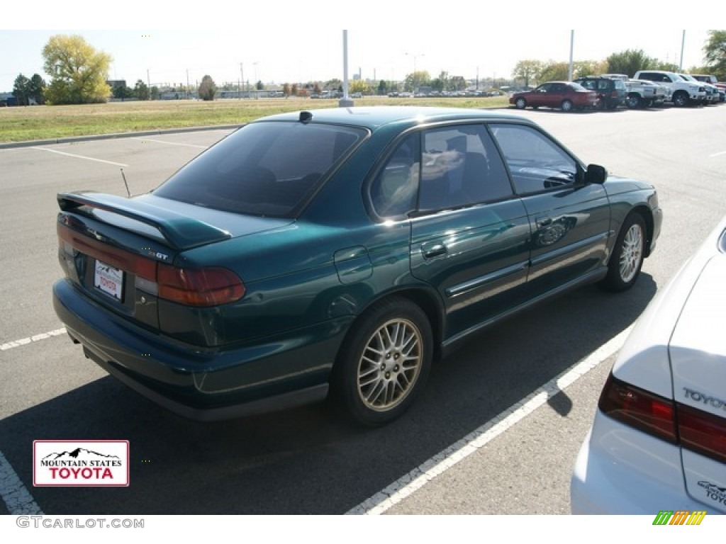 1999 Legacy GT Sedan - Spruce Green Pearl / Gray photo #2