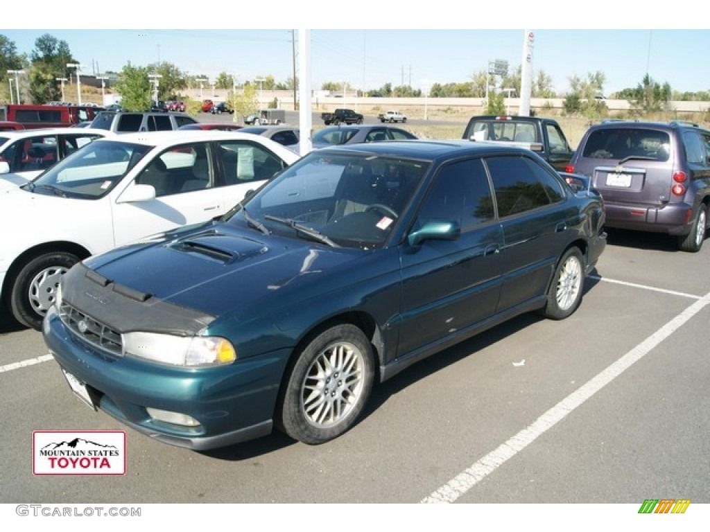 1999 Legacy GT Sedan - Spruce Green Pearl / Gray photo #4