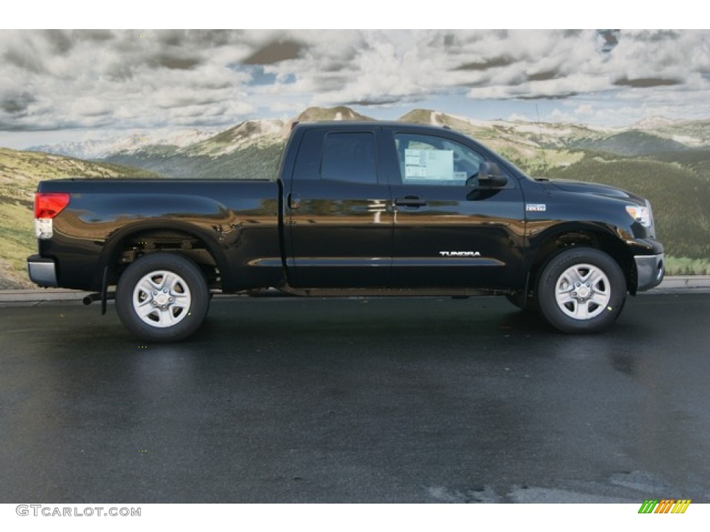 2012 Tundra Double Cab 4x4 - Black / Sand Beige photo #2