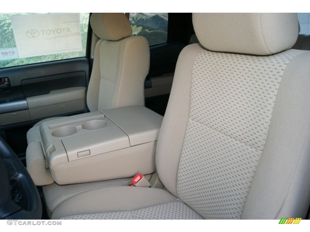 2012 Tundra Double Cab 4x4 - Black / Sand Beige photo #7