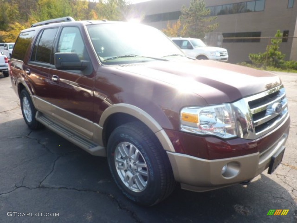 2012 Expedition XLT 4x4 - Autumn Red Metallic / Camel photo #1