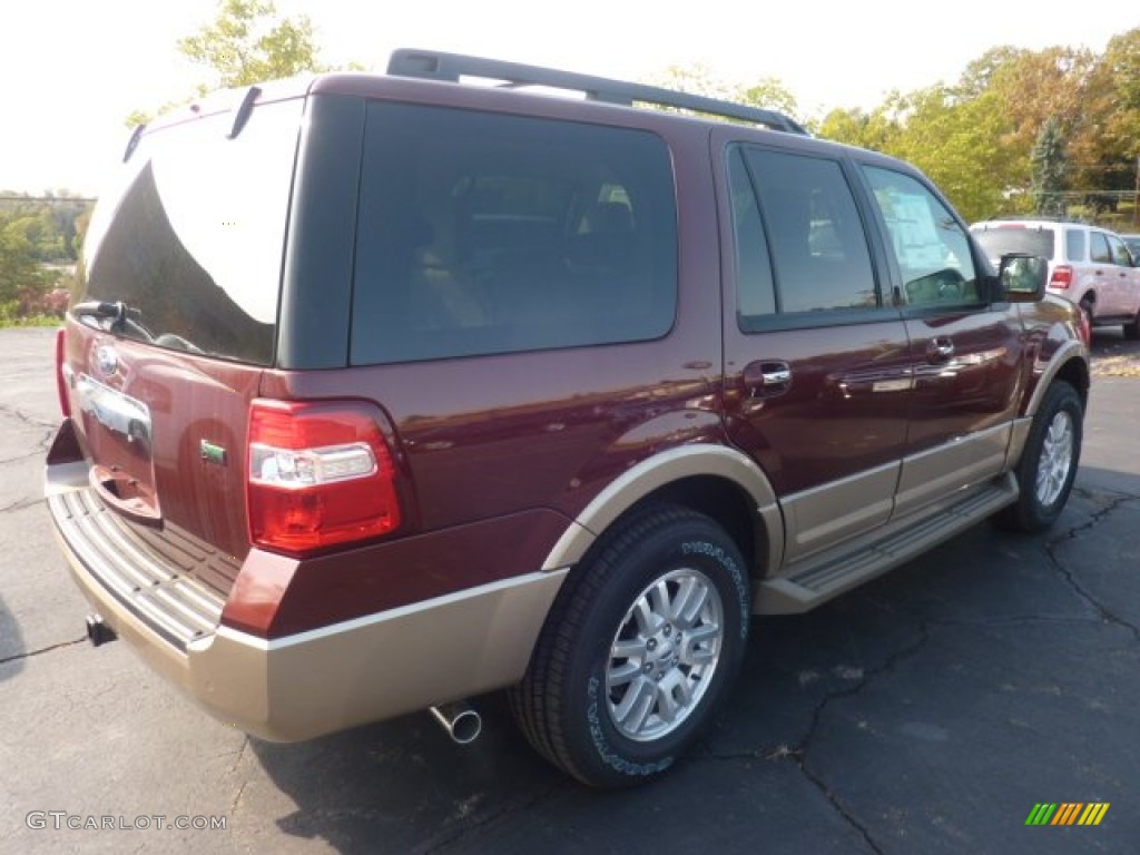 2012 Expedition XLT 4x4 - Autumn Red Metallic / Camel photo #2