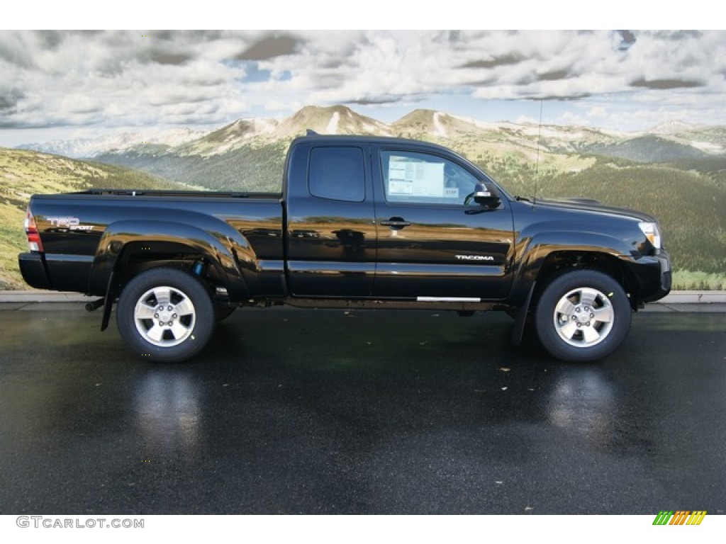 Black 2012 Toyota Tacoma V6 TRD Sport Access Cab 4x4 Exterior Photo #55483754