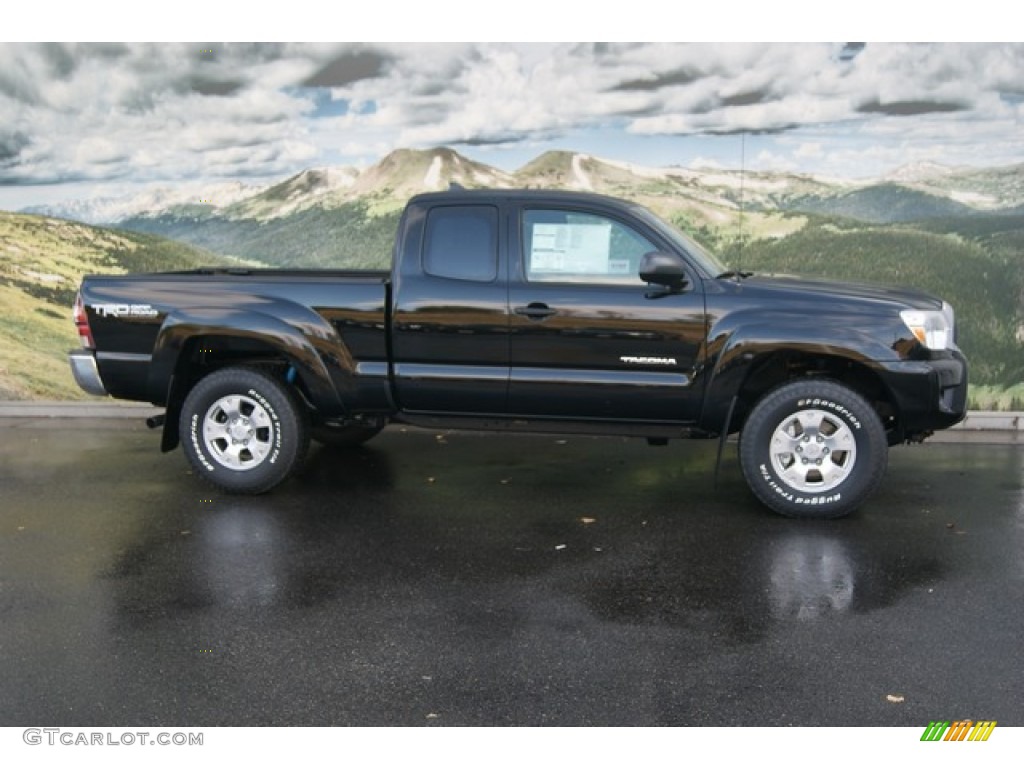 Black 2012 Toyota Tacoma V6 TRD Access Cab 4x4 Exterior Photo #55483900