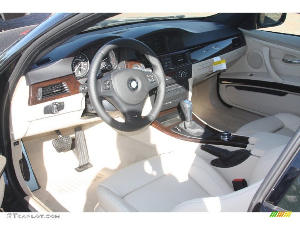 Cream Beige Interior 2012 BMW 3 Series 335i Coupe Photo #55484432