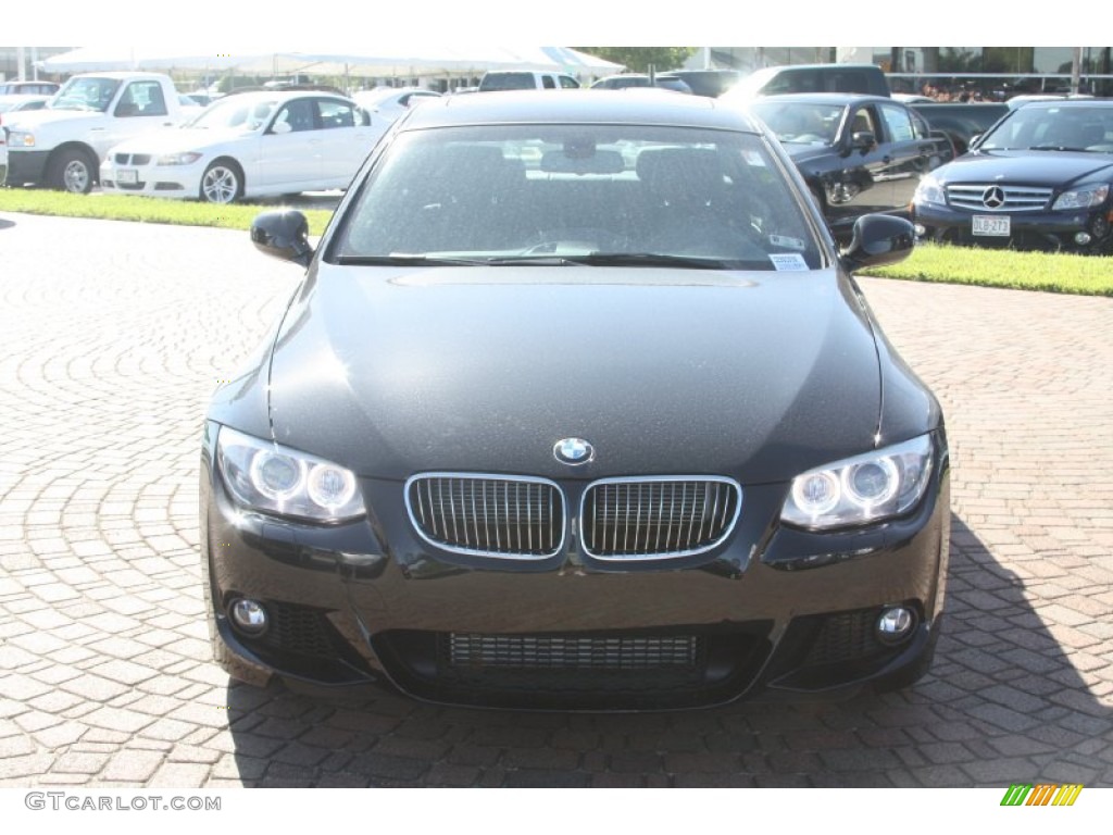 2012 3 Series 335i Coupe - Black Sapphire Metallic / Black photo #2