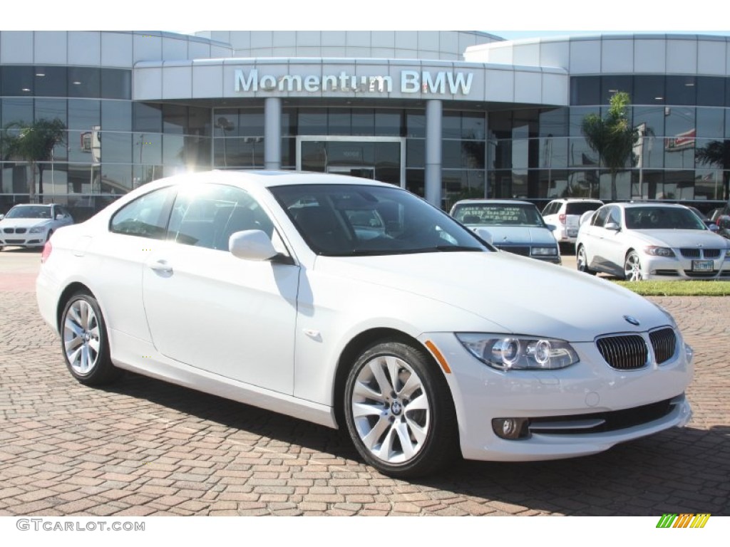 2012 3 Series 328i Coupe - Alpine White / Black photo #1