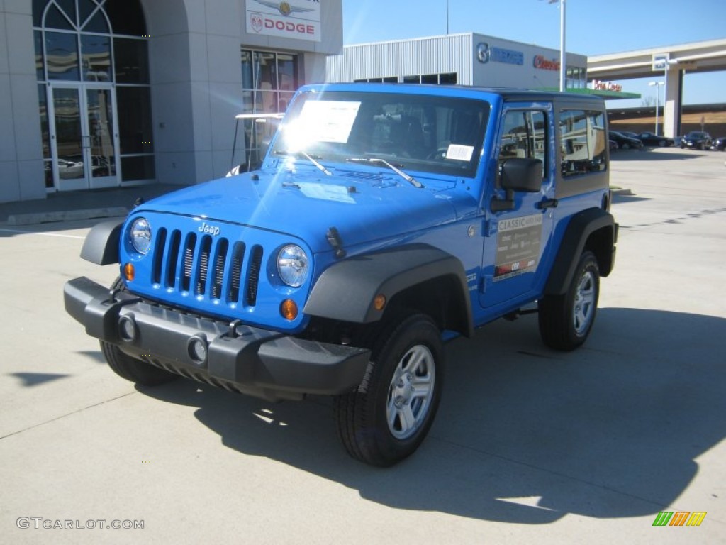 2012 Wrangler Sport 4x4 - Cosmos Blue / Black photo #1