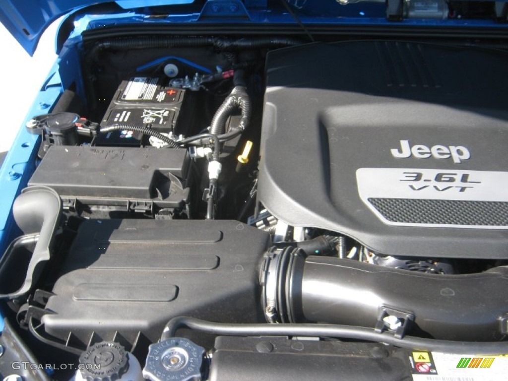 2012 Jeep Wrangler Sport 4x4 3.6 Liter DOHC 24-Valve VVT Pentastar V6 Engine Photo #55486157