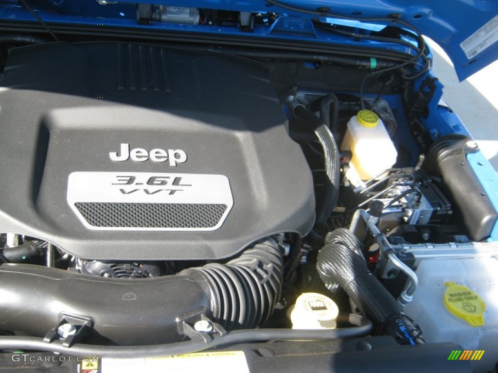 2012 Jeep Wrangler Sport 4x4 3.6 Liter DOHC 24-Valve VVT Pentastar V6 Engine Photo #55486163