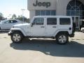 2012 Bright White Jeep Wrangler Unlimited Sahara 4x4  photo #2