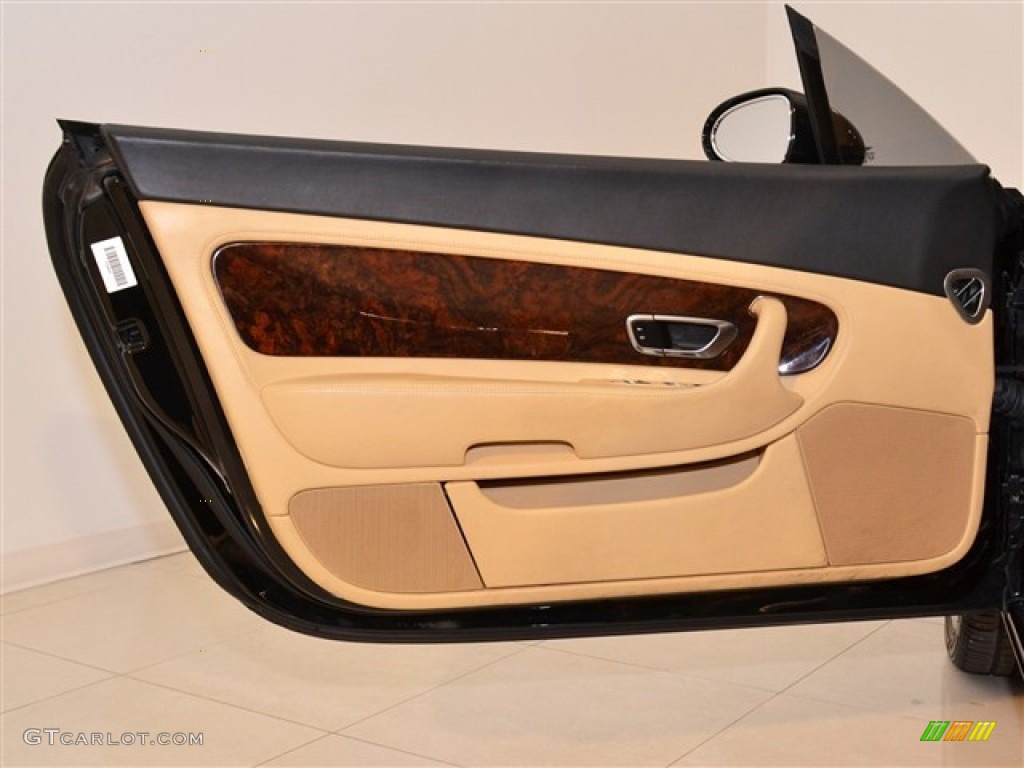 2005 Bentley Continental GT Standard Continental GT Model Saffron/Beluga Door Panel Photo #55486757