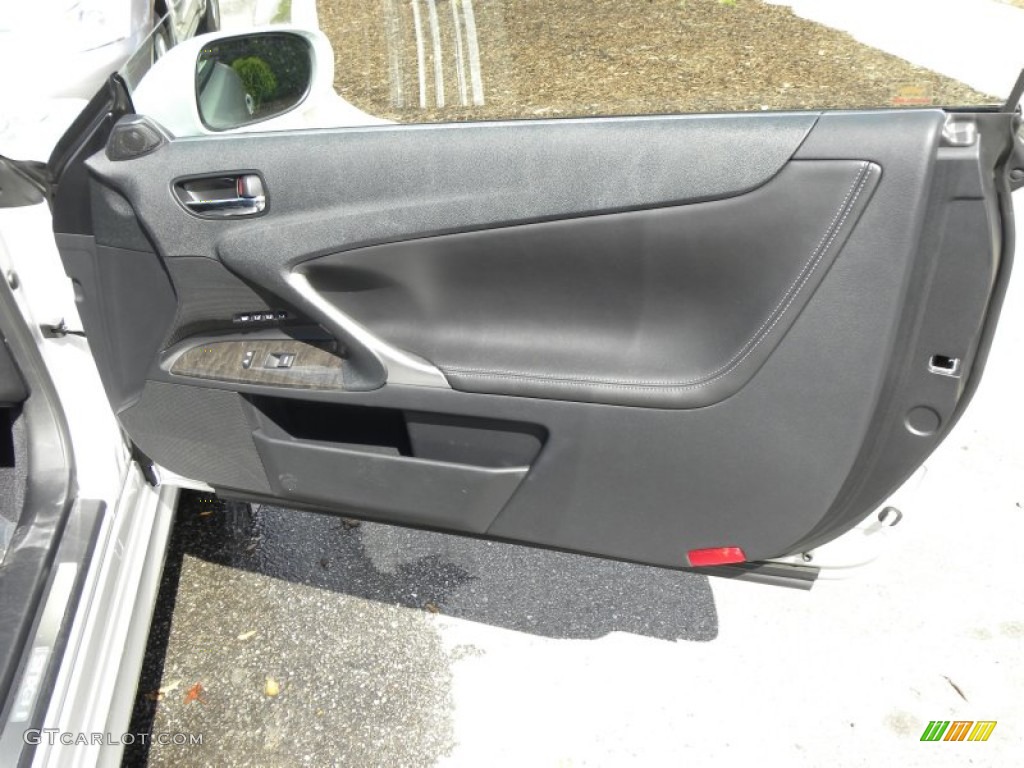 2010 Lexus IS 250C Convertible Black Door Panel Photo #55487117