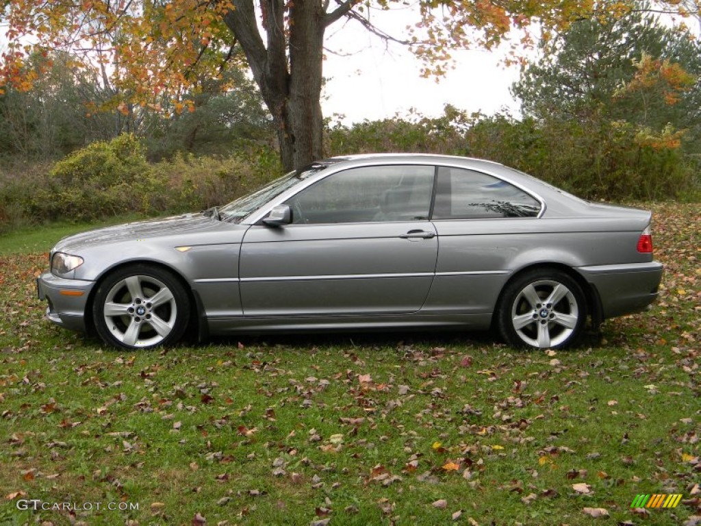 Silver Grey Metallic 2004 BMW 3 Series 325i Coupe Exterior Photo #55488478