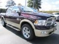 2012 Deep Molten Red Pearl Dodge Ram 1500 Laramie Longhorn Crew Cab  photo #4