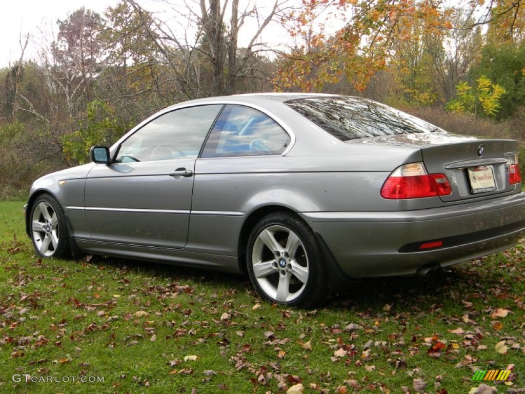 2004 3 Series 325i Coupe - Silver Grey Metallic / Black photo #4