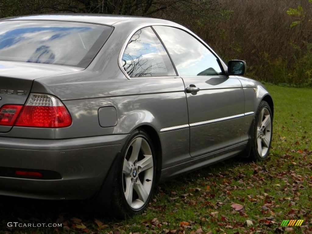 2004 3 Series 325i Coupe - Silver Grey Metallic / Black photo #7