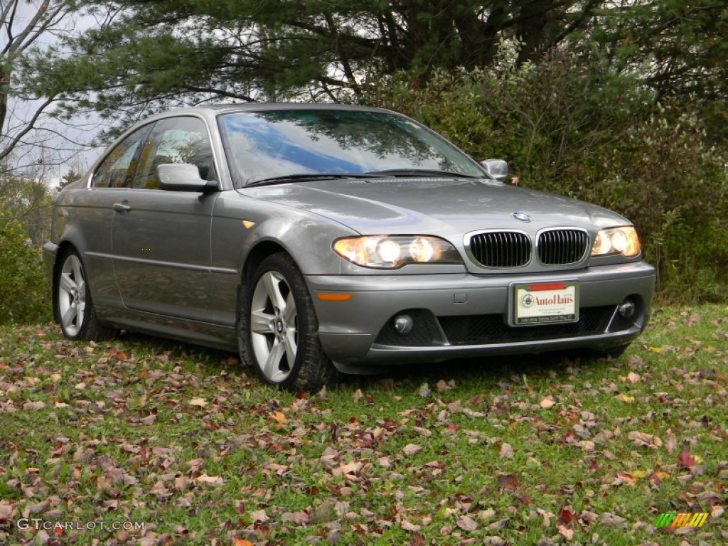 2004 3 Series 325i Coupe - Silver Grey Metallic / Black photo #10