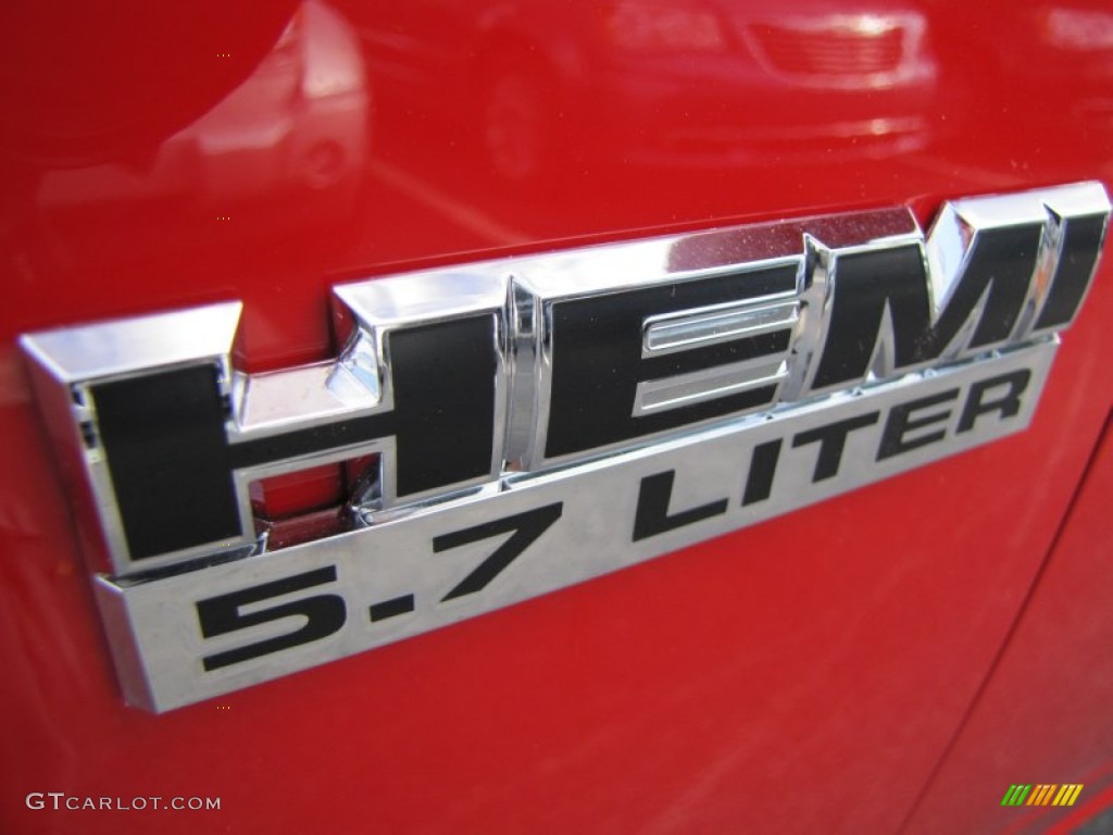 2012 Ram 1500 Express Quad Cab - Flame Red / Dark Slate Gray/Medium Graystone photo #6