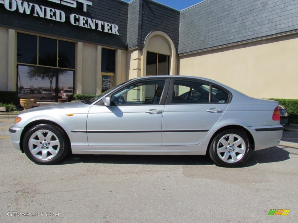 2003 3 Series 325i Sedan - Titanium Silver Metallic / Grey photo #1