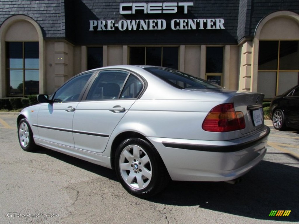 2003 3 Series 325i Sedan - Titanium Silver Metallic / Grey photo #2