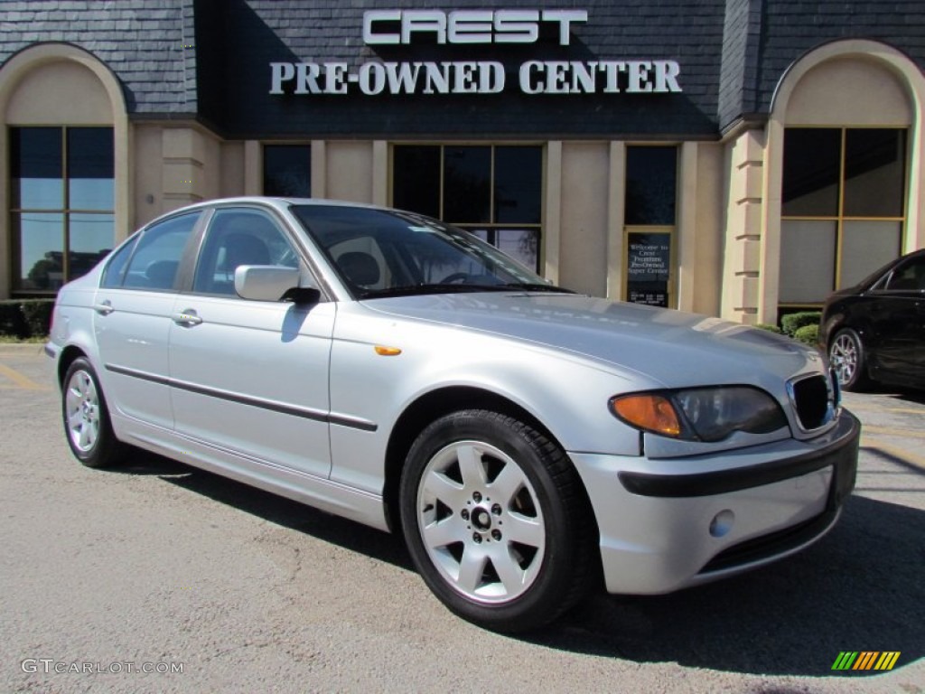 2003 3 Series 325i Sedan - Titanium Silver Metallic / Grey photo #5
