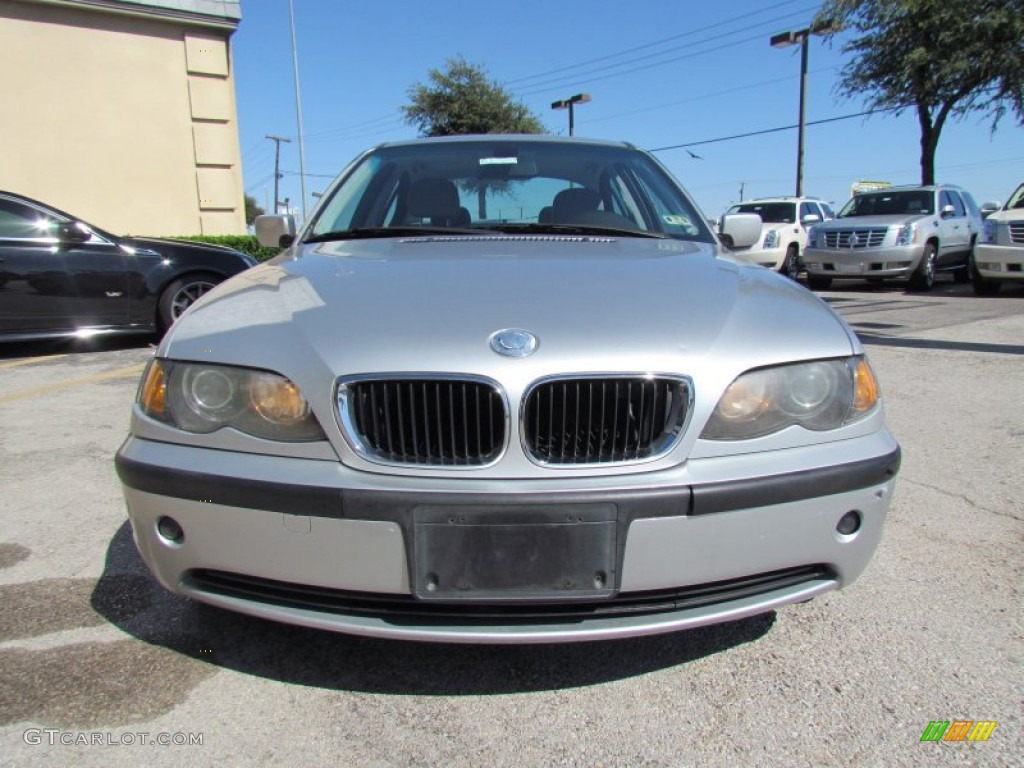 2003 3 Series 325i Sedan - Titanium Silver Metallic / Grey photo #6