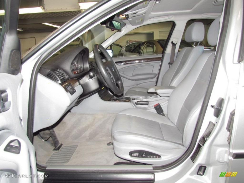2003 3 Series 325i Sedan - Titanium Silver Metallic / Grey photo #8
