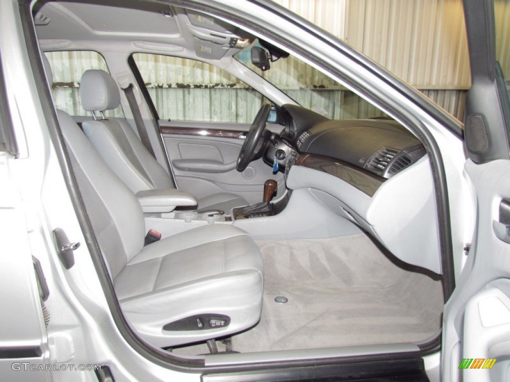 2003 3 Series 325i Sedan - Titanium Silver Metallic / Grey photo #9